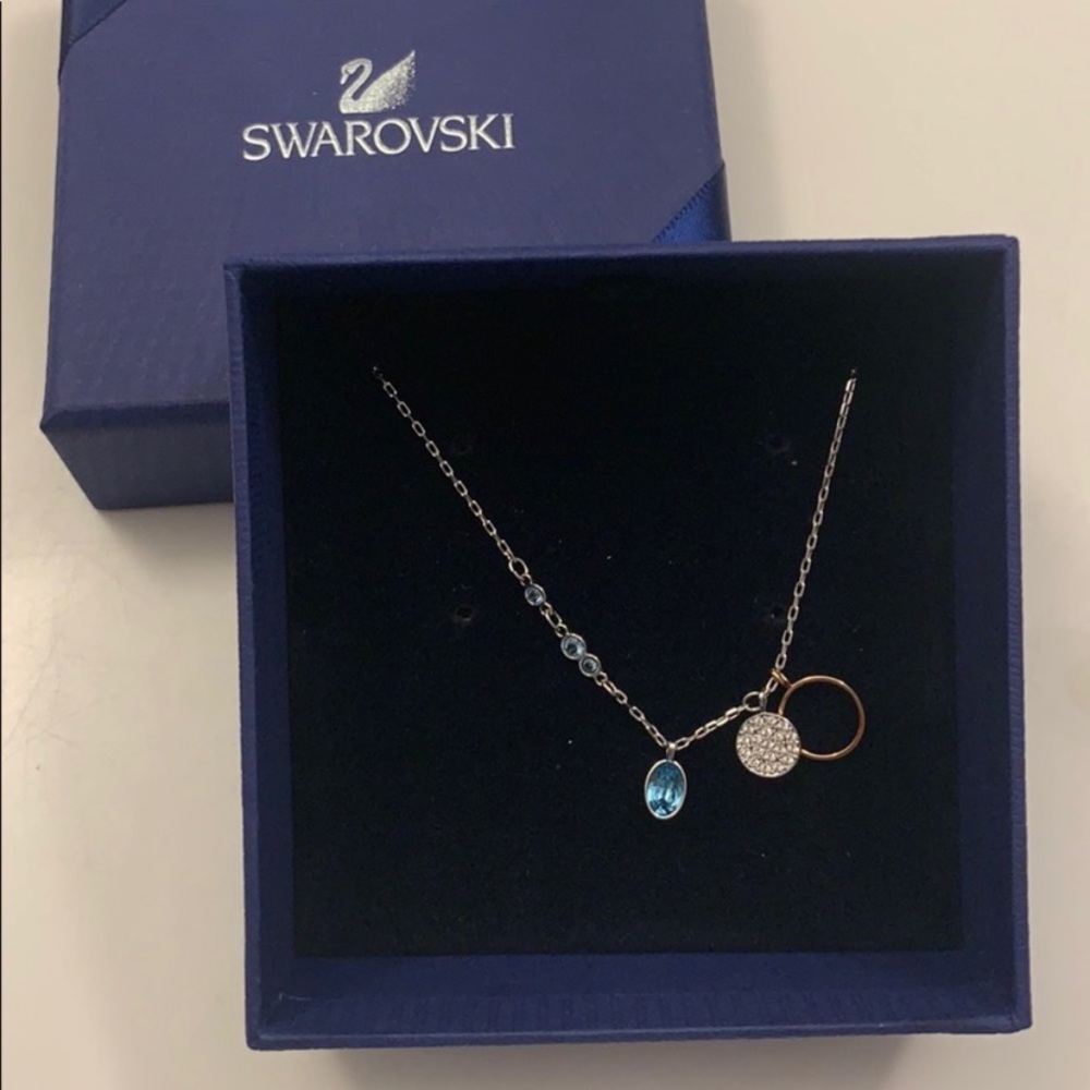 NWT Swarovski Blue Necklace
